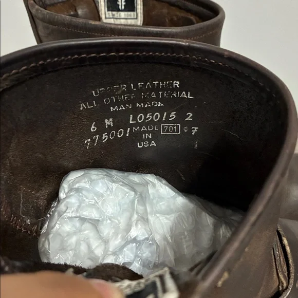 Frye Engineer 6R 77500 Womens Brown Leather Adjustable Strap Boots - Picture 10 of 10